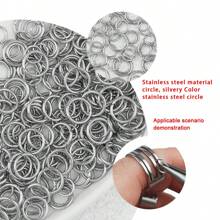 400pcs Stainless Steel Jump Rings, Assorted Sizes 3-10mm, Closed Loop Connectors, Suitable For DIY Jewelry Making, Bracelets, Necklaces, Earrings Handcraft Supplies