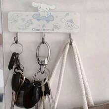 Sanrio 1pc Adhesive Hook, Ultra-Strong Secure Holding For Towels, Bags, Keys, Adorable Design, Cute Decor For Living Room, Kitchen, Bathroom, Bedroom, Office