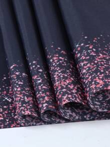 1pc Black Pink Table Runner, Polyester Table Runner Pink Powder Crumb Pattern Tablecloth, Perfect For Birthday Wedding Party Home Tablecloth Decorations, Kitchen Table Covers Decor, Festival Event Dining Room Table Ornaments, Party Favor