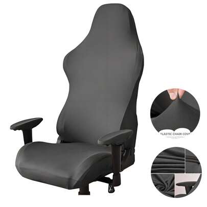 4-Pieces Gaming Chair Cover, Stretch Belt Armrest Cover, Back Cover, Seat Cover, Computer Video Game Office Chair Cover