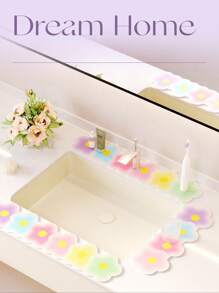 1pc Faucet Water Absorption Mat, Kitchen, Bathroom, Sink Area Water-Absorbing Mat