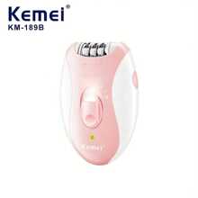 Kemei Épilateur 3-en-1 pour femmes Kemei KM-189B, étanche IPX5, charge rapide USB-C, sans fil rechargeable pour l'épilation du corps et du visage, épilateur indolore avec éclairage LED | Rasoirs électriques pour femmes | Rasoir