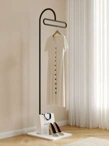 Scandinavian Style Home Hanging Clothes Rack, Creative Modern Luxury Bedroom Cream-Colored Floor Standing Coat Rack Storage Clothes Stand - Multicolor - View 4