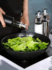 1 件装玻璃油瓶、调味容器、酱油醋分配器、厨房玻璃油罐套装 - 彩色 - 查看 2