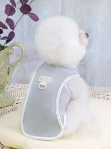 3 色宠物服装，狗背心，新款春夏猫宠物衣服薄款纯色 T 恤