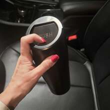 Car Trash Can With Lid - Car Trash Bin Cup Holder - Black Mini Leak-Proof Vehicle Garbage Bin Trash Can With 15pcs Garbage Bags - Front & Back Seat Car Accessories Organizer And Storage