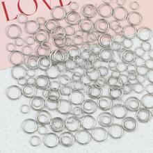 400pcs Stainless Steel Jump Rings, Assorted Sizes 3-10mm, Closed Loop Connectors, Suitable For DIY Jewelry Making, Bracelets, Necklaces, Earrings Handcraft Supplies