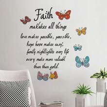 Colorful Butterfly English Decorative Wall Stickers Bathroom Toilet Stickers Living Room Bedroom Outdoor Refrigerator Stickers Kitchen Stickers Dining Room Decoration Beautification Home Wall Stickers Waterproof Removable PVC Material Gifts Birthday Graduation Home Decor Wall Decor Bathroom Decor Bedroom Decor Room Decoration Stuff Living Room Decor House Decor Home Decor Living Room Wall Paper Personalised Stickers