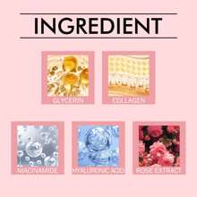 Xioimy 1 件/3 件/5 件/10 件胶原蛋白凝胶面膜，富含胶原蛋白，保湿效果极佳，适合所有肤质，保湿紧致，胶原蛋白面膜 - 淺粉色 - 查看 3