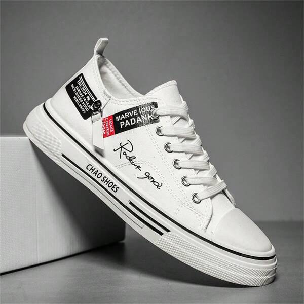 New Classic Anti-Slip Wear-Resistant Lightweight Low-Top Canvas Shoes For Male And Female Campus Lovers Black And White, Blue Suitable For Students, Gifts, Festivals, Campus