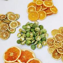 1 Pack 5/10/20/50pcs Assorted Dried Fruit Slices (Orange, Yellow Lemon, Green Lemon), Dried Flowers Decoration Materials For Wreaths, Frames, Candles, Handicraft DIY, Fragrance