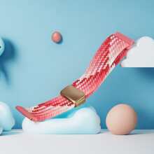 1 chiếc vòng từ tính bện 18mm20mm22mm tương thích với đồng hồ Galaxy Watch 7/6/5/4 40mm44m/6 Classic 43mm 47mm/Active 2/Gear S3 Classic/HW GT5/GT4 41mm 46mm/GT2/GT 3 42mm 46mm/HW Watch 4 Pro/Watch GT 5 Pro, vòng từ tính bện tương thích với dây đeo Series 11 44mm 45mm 42mm 40mm 41mm 46mm Vòng đeo tay tương thích với dây đeo Series Ultra 2 10 9 SE 8 7 6 5 4 3 2 1 Dây đeo - dâu đỏ - Xem 3