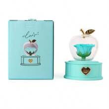 1 pieza Caja de regalo con flor de rosa, caja de embalaje para joyas como anillos, aretes, collares, adecuada para compromiso, propuesta, Día de la Madre, Día de San Valentín