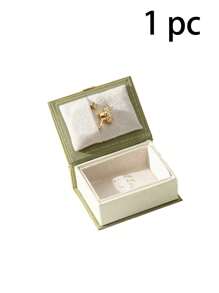 1/2/5 Pcs Customized Retro Mini Ring Box; Magnetic Flip Cover; Proposal Ring Gift Box; Exquisite And Compact Ring Box; Text Customization; Book Shaped Ring Storage Box; Romantic Gifts For Mother, Wife, And Girlfriend; Creative Gifts For Mother's Day. Back To School
