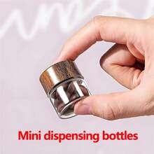 Paquete de 3/6 Mini botellas dispensadoras de vidrio - Inodoras, recipientes portátiles de 10 ml - Ideales para organización, viaje, cosméticos, picnic, camping, cocina