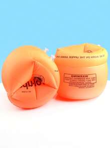 SHENYU 2 件套充气臂带/袖子水上游泳浮圈、沙滩必需品、沙滩配件、泳池浮圈 - 橘色 - 查看 2