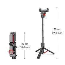 New AI Face Tracking Selfie Stick Gimbal Stabilizer, Universal For Phones, Handheld For Travel VLOG & Live Streaming - Black - View 11