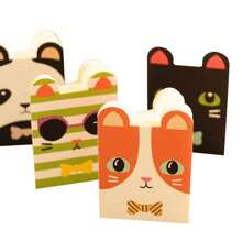 4 Packungen süße Katzen Mini Stenoblöcke, Cartoon Softcover Notizbücher, Doppelzweck Büro & Studium, kreatives Geschenkset