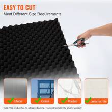 Acoustic Foam Panels, High Density Soundproof Wall Panels, Fire-Resistant Acoustic Panels, Sound Dampening Absorbing Panels For Studio Wall And Ceiling, Black