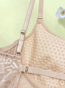 Sexy Lace U-Shaped Backless Lingerie For Women Beautiful Back Bra Ultra-Thin Invisible Bra Breathability Mesh Bralette Comfortable French Underwear Women's Underwire Bra Leopard Print Stripe Lingerie