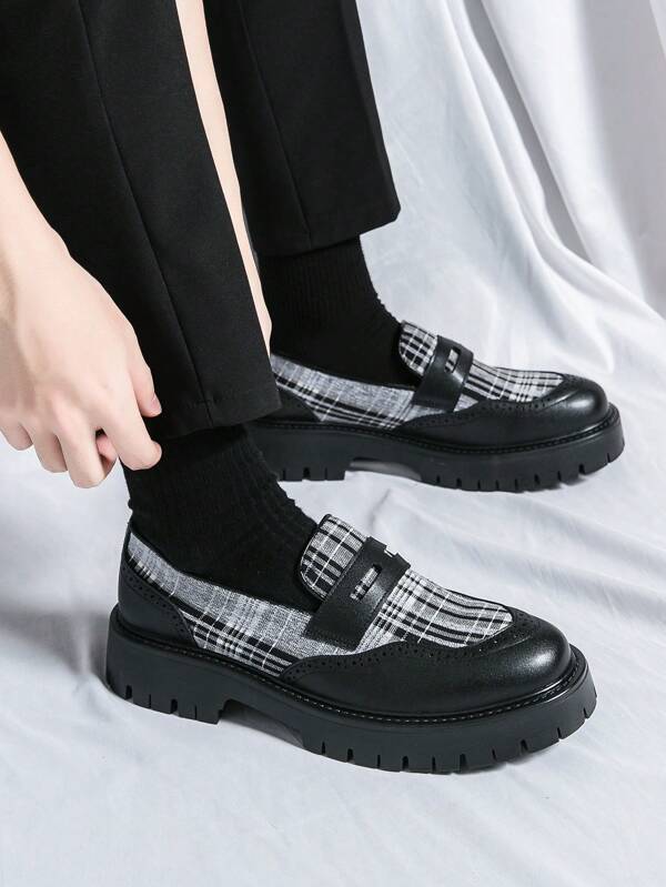 Sapatos masculinos formais casuais e casuais da moda, confortáveis e elegantes