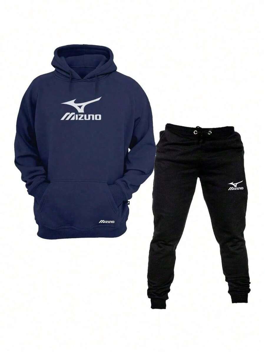 Unisex Sports Set, Warm Jacket + Pants, New Release - Azul Marino - Ver 1