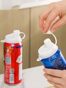 1pc 打开饮料的密封盖，将罐装饮料防尘，让您打开的饮料保质期更长，给您的生活带来便利