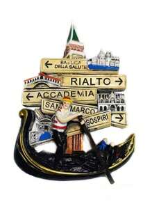 1pc Resin Magnetic Fridge Magnet, Souvenir Of European Travel Scenery In Milan And Venice - Multicolor - View 10