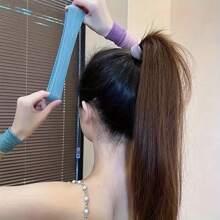 5pcs/Set Colorful Nylon Elastic Hair Ties, Hair Scrunchies & Bands For Women & Girls