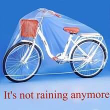 1 pièce/5 pièces/10 pièces Housse de vélo transparente en plastique, tente de vélo, abri de vélo, convient de 1 à plusieurs vélos, léger et portable, protège de la pluie et de la poussière, convient pour les VTT, vélos électriques, vélos de route, équipements de gym (intérieur et extérieur)