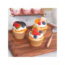 Realistic Cupcake Decor - Perfect For Parties, Holiday Tables, And Celebrations - Reusable And Easy To Clean