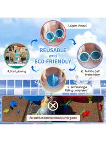 6/12/18PCS Willekeurige herbruikbare waterballonnen Ballen, zachte siliconen snel te vullen ballonnen Spetterplezier, Buitentuin Zomerfeest Gemakkelijk Snel Leuk Watergevecht Spel Voor Zwembad, Zomerfeest Cadeau Zwembad