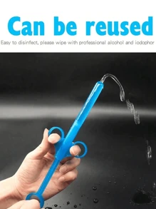 1pc Sex Toy Lube Launcher Anal Vagina Inject Lubricants Enema Lubricant Injector Applicator Syringe Adult Sex Toys For Men