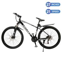 Bicicleta de montaña de aluminio de 27,5 pulgadas para mujer y hombre desde 160 cm con horquilla de suspensión frenos de disco MTB 21 velocidades bicicleta para adultos y jóvenes