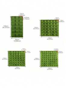 9/72Grids Pockets Wall Hanging Planting Pot Green Plant Grow Planter Vertical Garden Bag Garden Supplies Bags Garden Tool Wall Hanging Pockets Planting Bags Flower Pot Home Garden Grow Bag Garden Planter Vertical Suculentas Plant Pot Home Decor