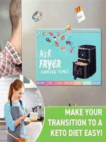 1pc Simple Air Fryer Cookbook, Easy Beginner Recipes, Your Everyday Air Fryer Guide, Air Fryer Cooking Manual - Multicolor - View 9