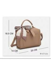 Versatile Crossbody Bag, Modern Textured Shoulder Bag, Casual - 白色 - 查看 3