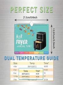 1pc Simple Air Fryer Cookbook, Easy Beginner Recipes, Your Everyday Air Fryer Guide, Air Fryer Cooking Manual - Multicolor - View 3