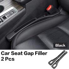 2 piezas de relleno de espacio de asiento de coche entre asientos organizador de asiento de consola caja de almacenamiento de hendidura decoración de Interior accesorios de coche MGSR - rojo 2 piezas - Ver 2