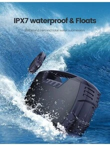 IPX7 Waterproof Bluetooth Speaker, 40W(60 Peak) Portable Wireless Speakers With Subwoofer, 32H Playtime, Stereo Loud Sound, Deep Bass, Bluetooth 5.0 With Handle For Pool, Beach, Outdoor, Gifts - 藏蓝色 - 查看 3