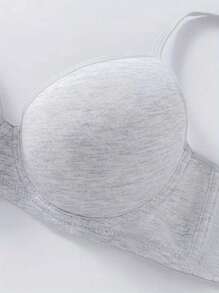 3 Packs Solid Push Up Bra Soft Cup Lingerie Comfortable Bralette