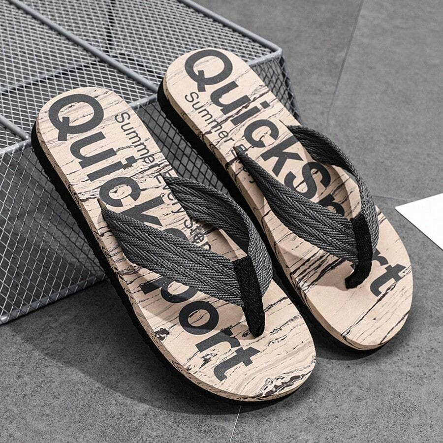 Men's Fashion Versatile Classic Flip Flop Sandals - Grey - View 1