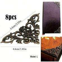4-8pcs Decorative Wood Corner Protector For Cupboards - Bronze Finish