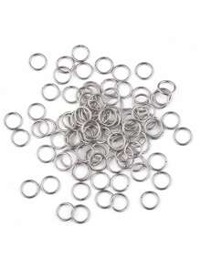 200/1230 pièces Anneaux ouverts en acier inoxydable - Anneaux fendus connecteurs pour la fabrication de bijoux, colliers, bracelets, fournitures pour petites entreprises - Facile à utiliser, polyvalent et