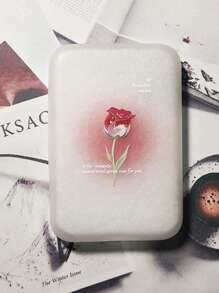 1 Stück Schutzhülle aus Silikon für kabellose Apple Ladegerät, Spinnennetz- & Tulpenmuster kabelloser Ladeschutz