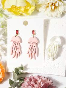Meerestier Ton-Ausstecher, Quallen Seepferdchen Form Polymer Ton Ausstecher für DIY Ohrringe Schmuckherstellung, Ton Schneidewerkzeuge präzise Kunststoff-Bastelset für Anhänger, Ohrringe und Accessoires