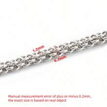 1m/39.37inch High Quality Stainless Steel Lantern Shape Chain Round Circle Link Handmade Craft Chain, Suitable For DIY Jewelry Making Necklace Bracelet Bag Chain And Bag Apparel Accessories Finding Components Craft Supplies, Fit For Men And Women Fashion Style