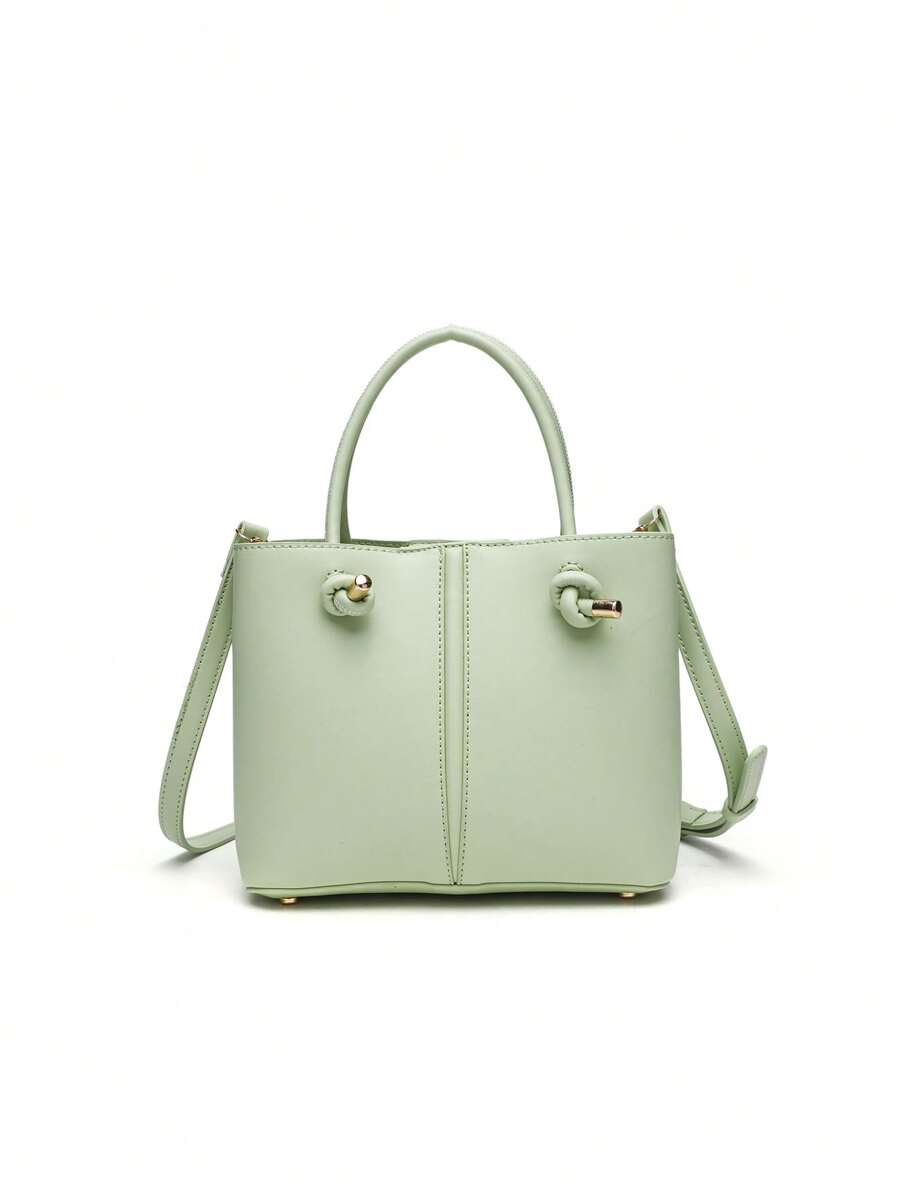 Women's New Black Mini City Handbag & Shoulder Bag, High-End Fashionable & Versatile Bucket Bag - Mint Green - View 1