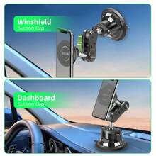 Magnetic Car Phone Holder, Magnetic Car Navigation Suction Cup Mount