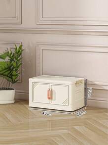 Armario de almacenamiento plegable de 1/2/3/4/5 niveles, caja de almacenamiento de plástico con ruedas y puertas, organizador doméstico apilable de gran capacidad para dormitorio, sala de estar, cocina, de fácil montaje y diseño ahorra espacio - Multicolor - Ver 14